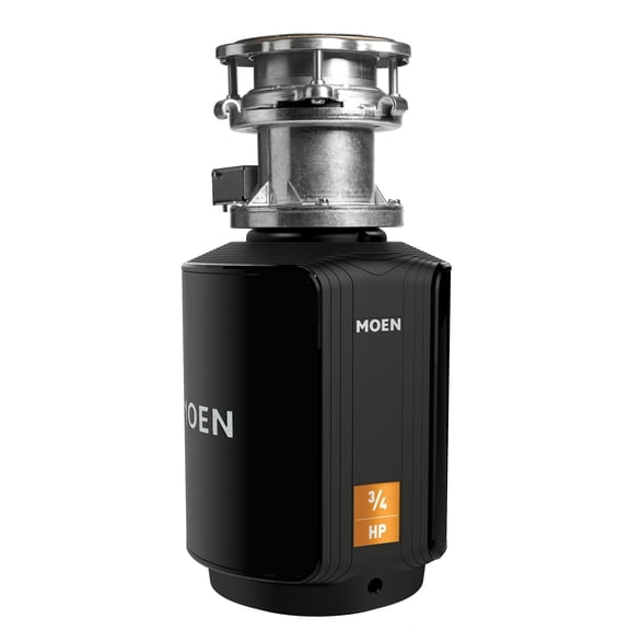 Moen Host Series Garbage Disposal for Kitchen Sink with Power Cord, Control Activation, Sound Reduction