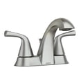 thumbnail image 1 of Moen&nbsp;Haber Spot Resist Brushed Nickel 2-handle 4-in Centerset WaterSense Bathroom Sink Faucet with Drain, 1 of 4