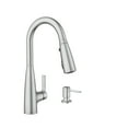 thumbnail image 1 of Moen Haelyn Single-Handle Pull-Down Sprayer Kitchen Faucet with ColorCue™ Temperature Indicator in Spot Resist Stainless, 1 of 12