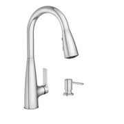 Moen Haelyn Single-Handle Pull-Down Sprayer Kitchen Faucet with Reflex and Power Boost in Chrome