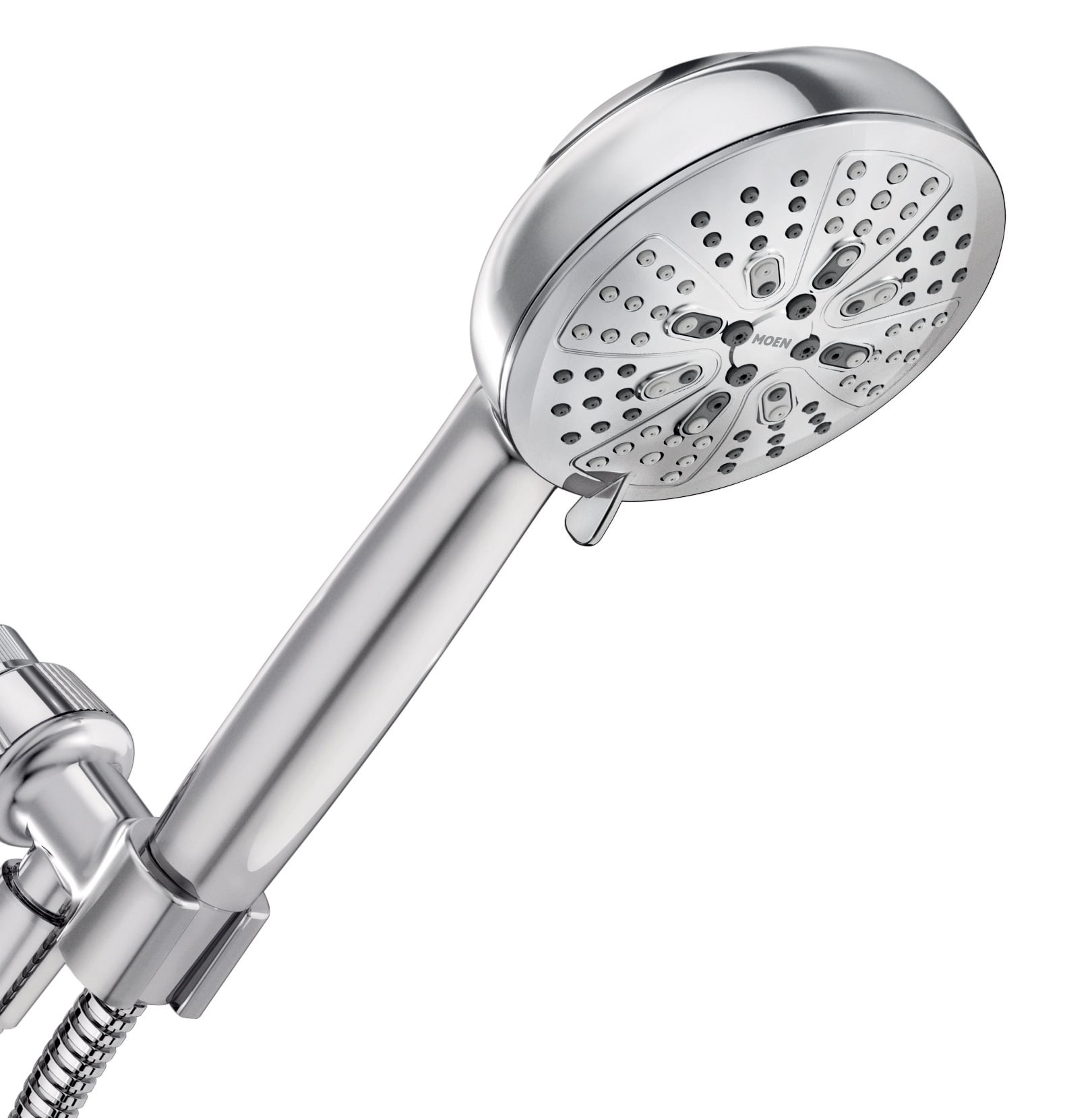 Moen Hydro Energetix Chrome Detachable 7-Function Handheld Shower Head, 200H0