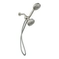 thumbnail image 1 of Moen Hydro Energetix Spot Resist Brushed Nickel Showerhead and Handheld Shower, 200C0SRN, 1 of 16