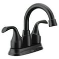 thumbnail image 1 of Moen Idora Matte Black Two-Handle Centerset Bathroom Sink Faucet with Drain Assembly, 1 of 5