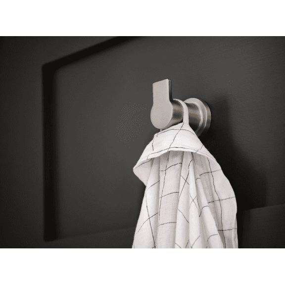 Moen Inc Moen Rinza Robe Hook - Pack of 2  Concealed-Screw Wall-Mount, Coordinated Bath Collection