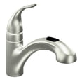 thumbnail image 1 of Moen Integra Spot Resist Stainless One-Handle Pullout Kitchen or Laundry Faucet Featuring Power Clean with Optional Deckplate, 1 of 7