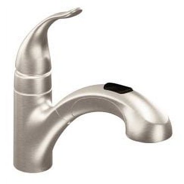 Moen 7594ESRS Spot resist stainless one-handle pulldown kitchen faucet ...