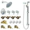 thumbnail image 1 of Moen KSPEX-HB-TS276CR 7-Inch Rainshower Vertical Spa Kit with Handheld Shower and Slide Bar in Chrome, 1 of 1