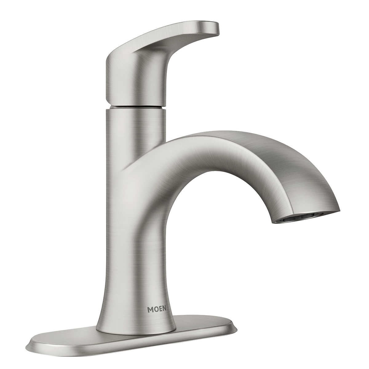 Karis Spot Resist Brushed Nickel Single Handle Bathroom Faucet