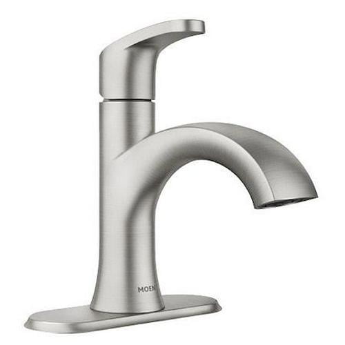 Karis Spot Resist Brushed Nickel Single Handle Bathroom Faucet