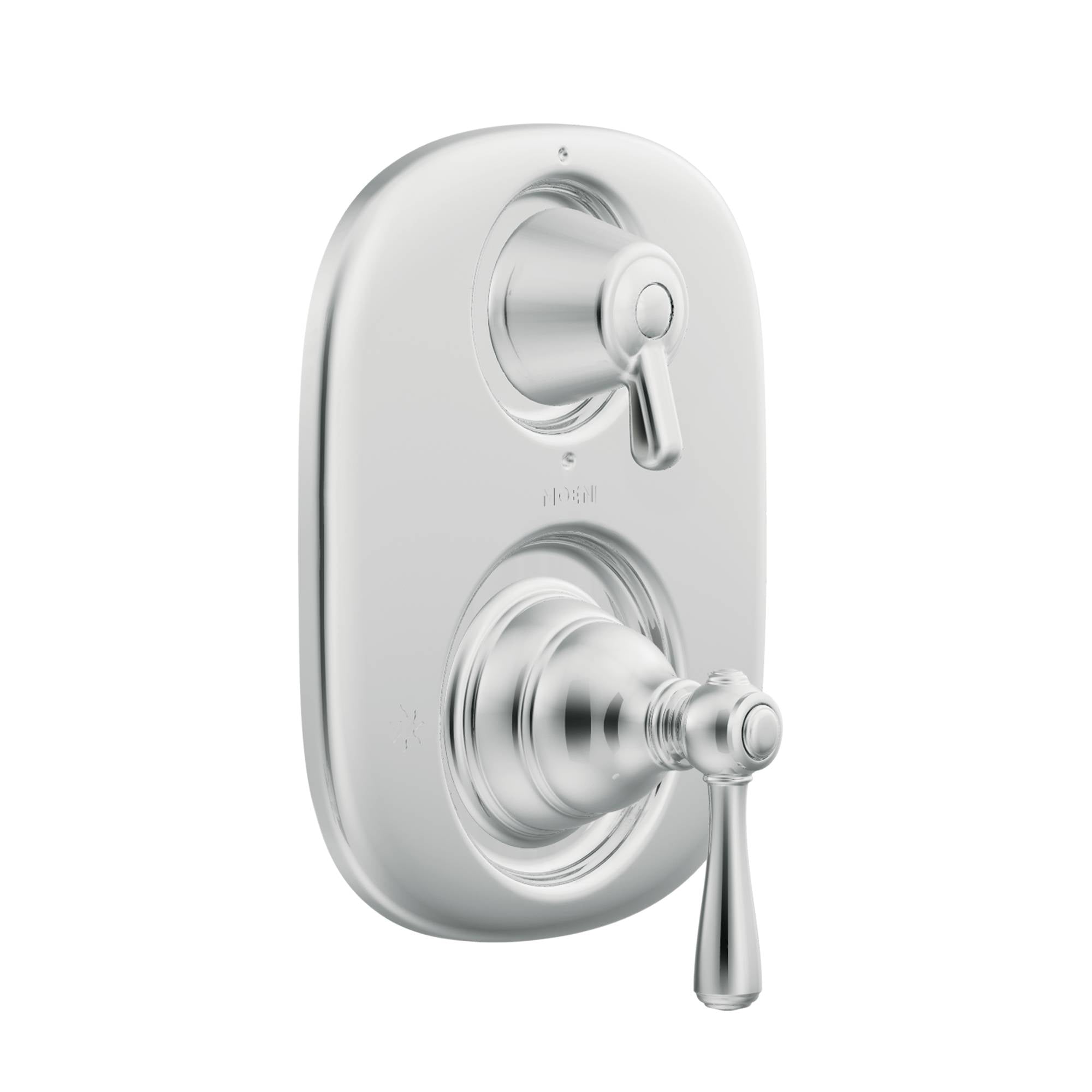 Polished Chrome Wall-Mounted Lever Shower Valve Trim