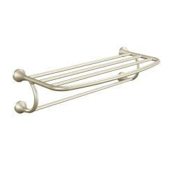 Eva Distressed Bronze Wall Mounted Towel Shelf with 5 Bars