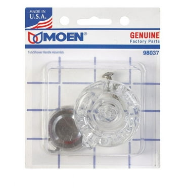 Moen Knob Clear Acrylic Single Tub and Shower Handle For Single Handle Tub and Shower Valve