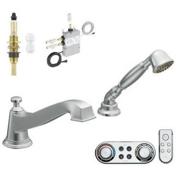 Moen Krtro-dioh-ts9222orb Rothbury 8-1/8" Roman Tub Faucet with Hand Shower, Available in Various Colors