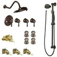 thumbnail image 1 of Moen Kspwe-hb-ts32112orb Weymouth 9" Rainshower Vertical Spa Kit with Handheld Shower and Slide Bar, Oil Rubbed Bronze, 1 of 1