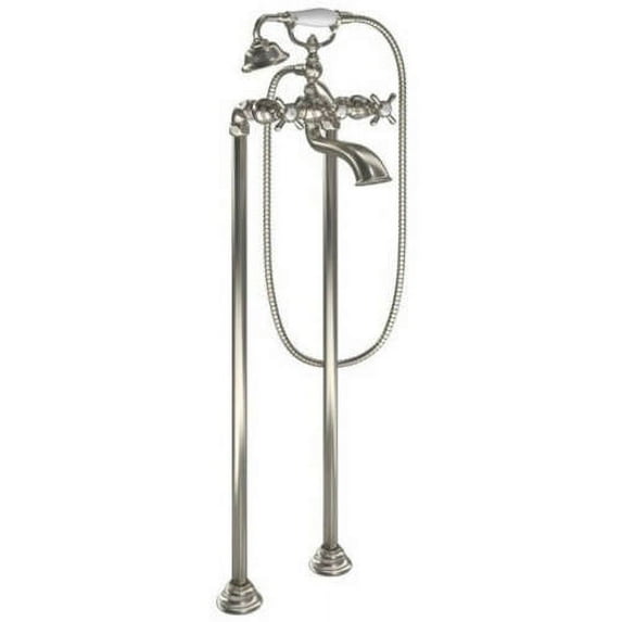 Moen Kt-s22105ch Weymouth Tub Filler with Floor Mount Risers, Available in Various Colors