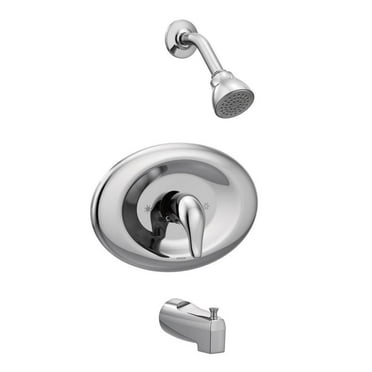 MOEN Chateau Single-Handle 1-Spray Tub and Shower Faucet in Chrome (Valve Included)