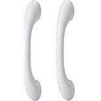 Moen LR2250DW 9-Inch Home Care Designer Hand Grip, Glacier White Pack of 2
