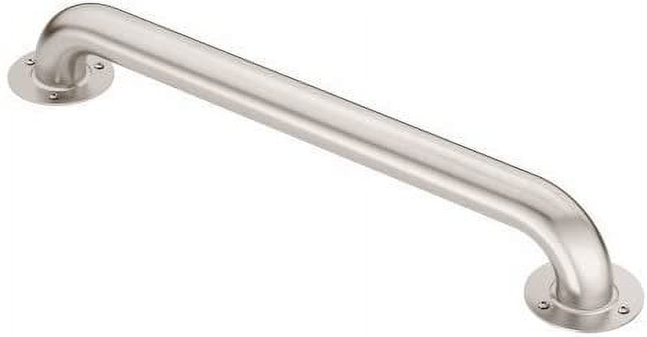 18-Inch Satin Stainless Steel Bathroom Grab Bar with Exposed Screws