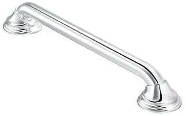 Chrome 16-Inch Stainless Steel Wall Mount Grab Bar