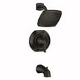 thumbnail image 1 of Moen Lindor 1-Handle Matte Black Tub and Shower Faucet, 1 of 4