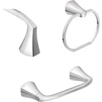 Moen Lindor Chrome Silver Metal Bath Accessory Set