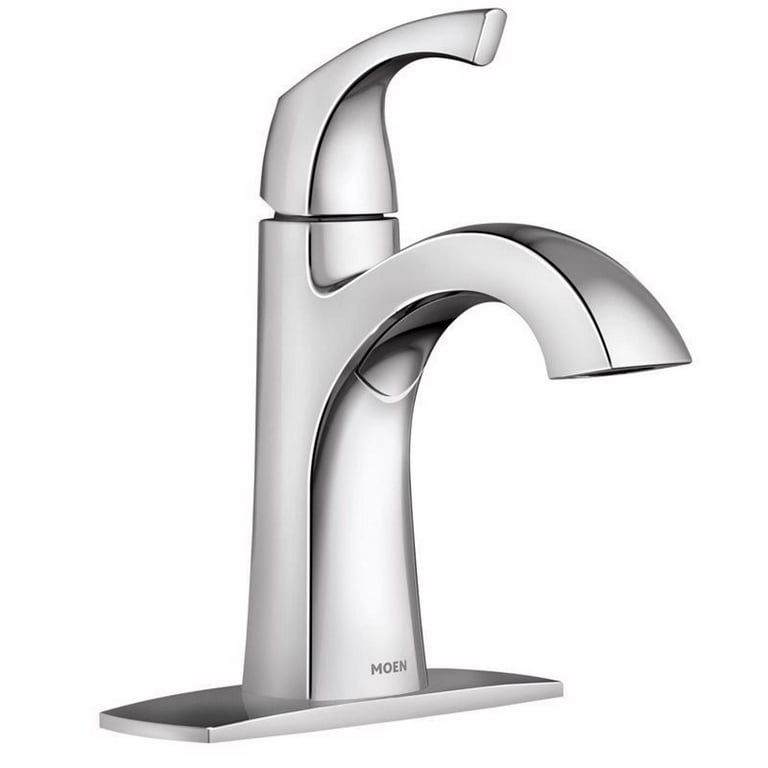 Moen Lindor Spot Resist Brushed Nickel 1-handle Single Hole/4-in Centerset WaterSense Bathroom Sink Faucet Moen Lindor Spot Resist Brushed Nickel 1-handle Single Hole/4-in Centerset WaterSense Bathroom Sink Faucet