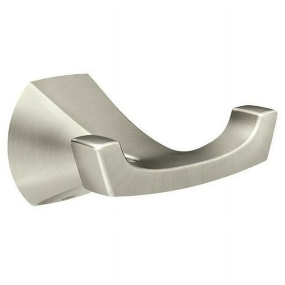 Moen Lindor Double Robe Hook, Spot Resist Brushed Nickel  MY8703BN