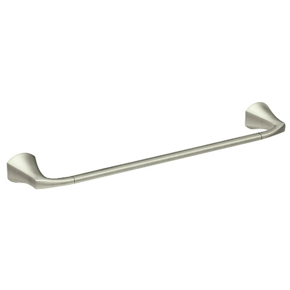 Moen Lindor Towel Bar - 18 in Brushed Nickel, Wall Mount, Zinc/Brass