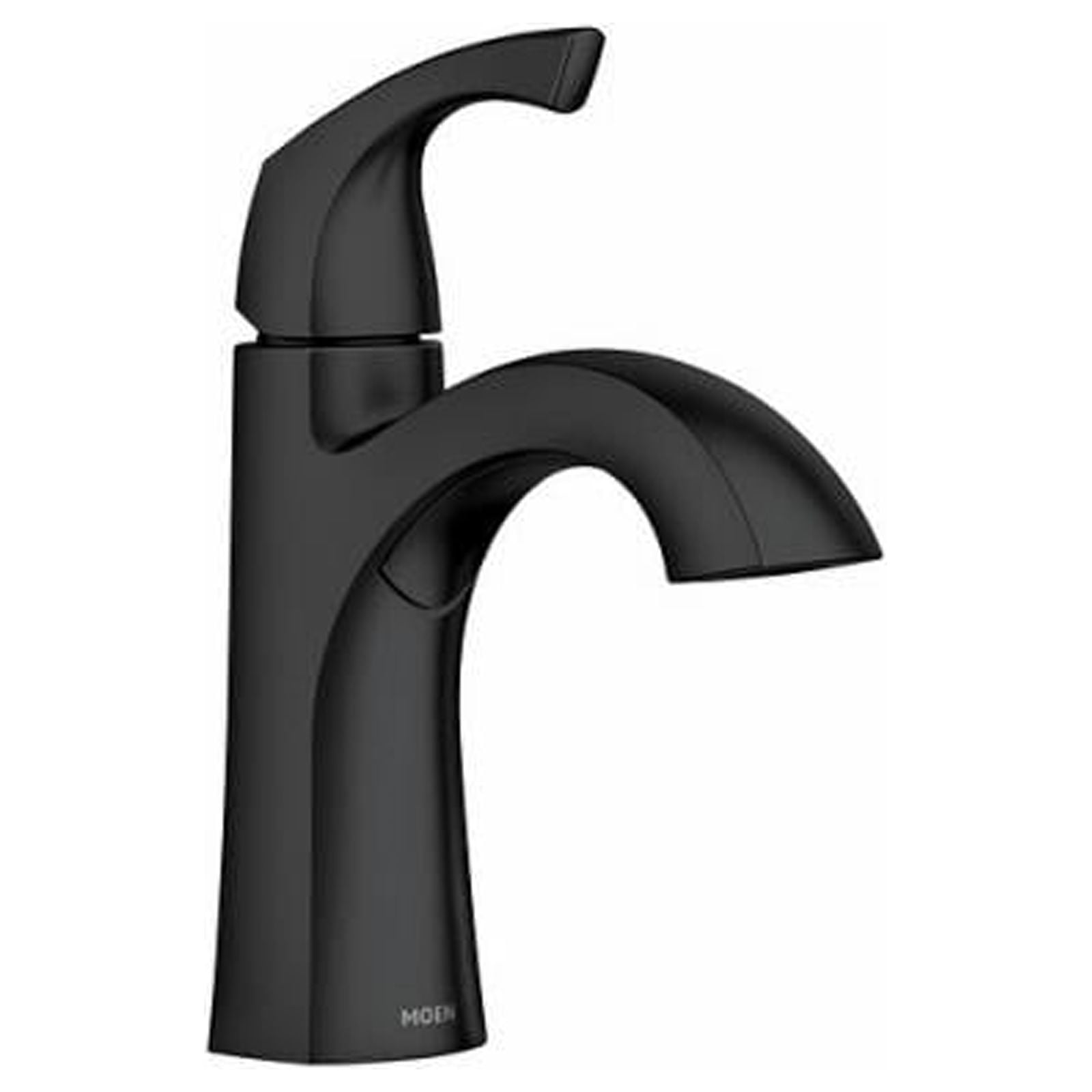 Moen Lindor Matte Black Bathroom Faucet 4 in.