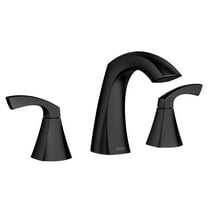 Moen Lindor Matte Black Bathroom Faucet 8-16 in.