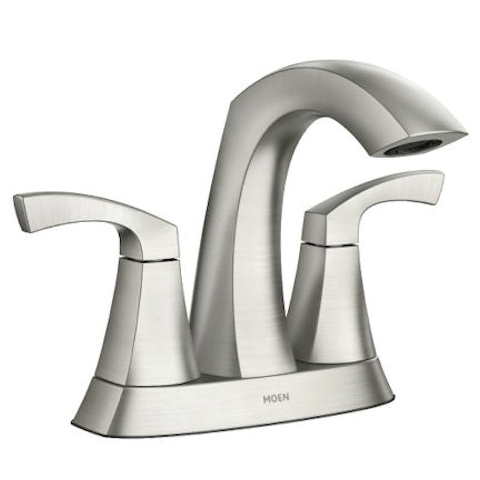 Brushed nickel bathroom faucet discount
