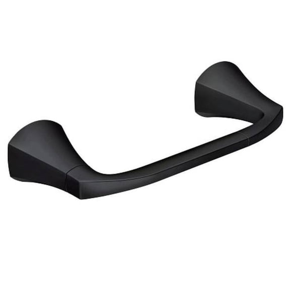 Moen Lindor Wall Mount Pivoting Toilet Paper Holder, Matte Black MY8708BL