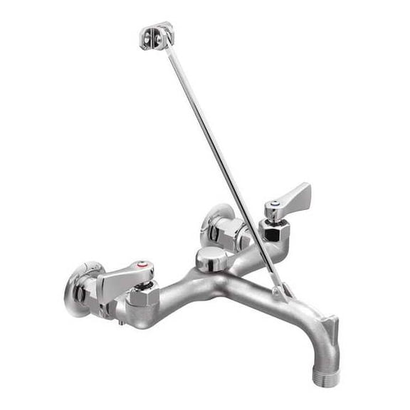 Moen M-DURA Rough Chrome Two-Handle Service Sink Faucet