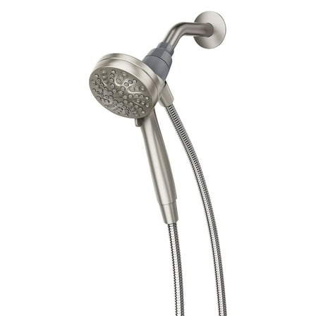 Moen M26100Srnspot Resist Brushed Nickel Six-Function 3.5" Diameter Head Hand Shower