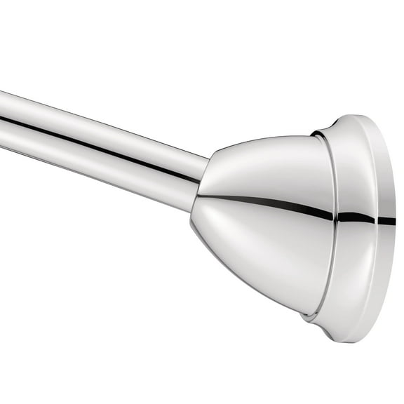 Moen MDN2170CH Magnetix 60-inch Curved Adjustable Single Shower Curtain Rod, Chrome