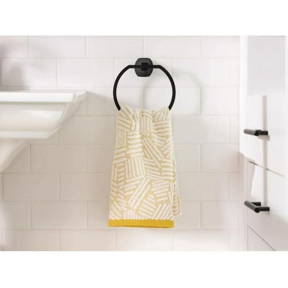 Moen MY8786BL Lindor Matte Black Towel Ring Matte Black