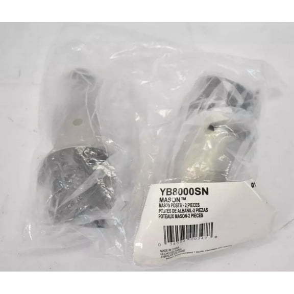 Moen Mason Mounting Posts For Towel Bar 2 Piece Satin Nickel Finish Yb8000Sn