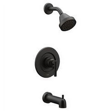 Moen Matte Black Manual 1-Handle Shower Valve Trim