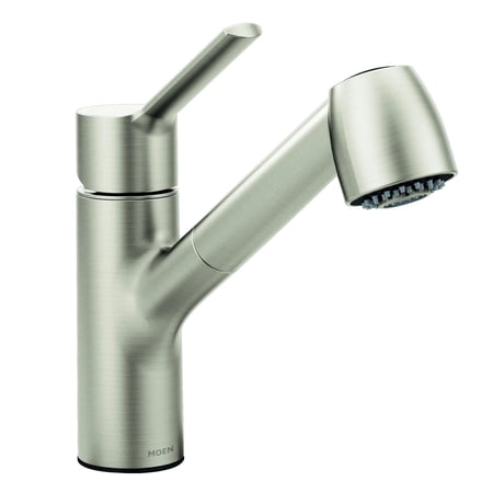 Moen Method Spot Resist Stainless Steel One-Handle Pullout Kitchen Faucet with High Spray Pressure