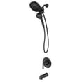 thumbnail image 1 of Moen Mikah 1-Handle Matte Black Tub and Shower Faucet, 1 of 6