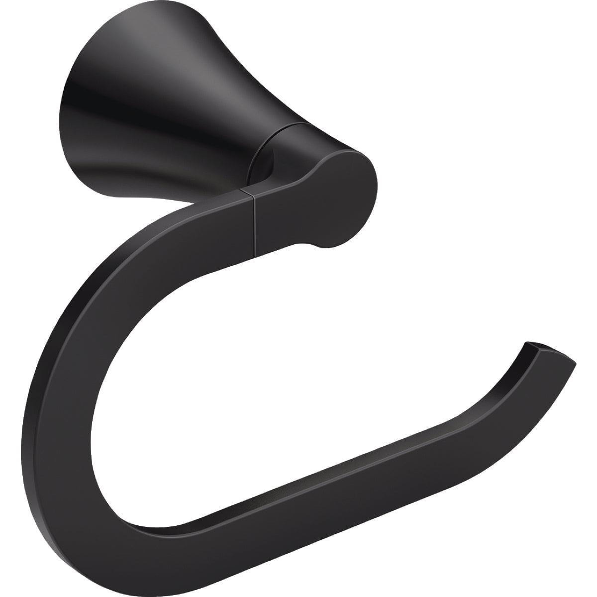 Moen Banbury Matte Black Pivoting Paper Holder & Towel Bar Set - Modern Bathroom Hardware - View #12