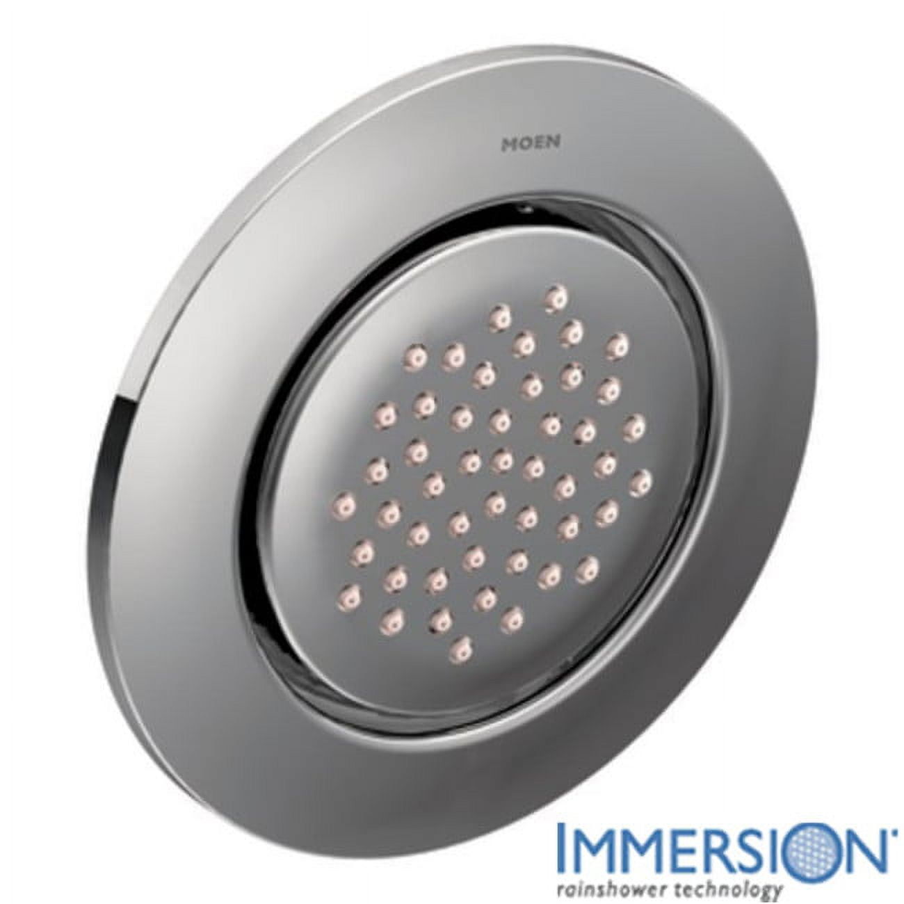 Moen Chrome Round Wall-Mounted Body Spray with Immersion Technology