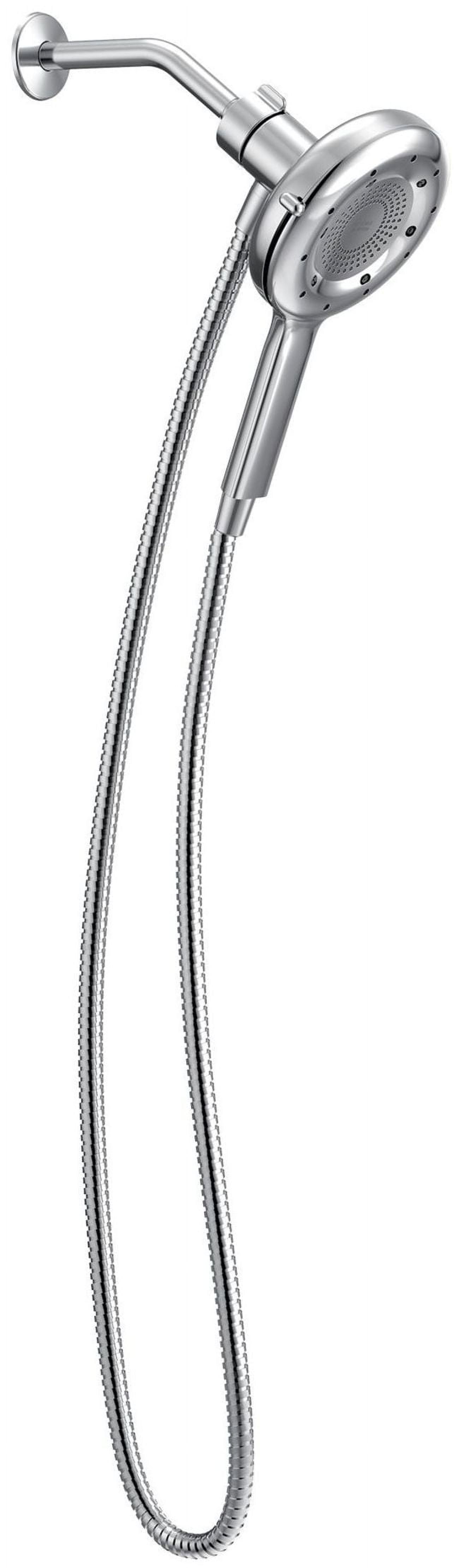 Chrome Multi-Head Handheld Shower with 72-inch Hose