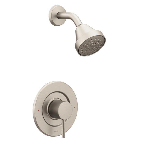Moen Align Brushed Nickel Posi-Temp Pressure Balancing Eco-Performance Modern Shower Trim Kit, Valve Required