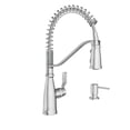 Spring Kitchen Spray Moen Nolia Chrome One-Handle Pre-Rinse Spring Kitchen Faucet with Pull ...