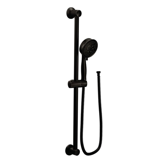 Moen Eco-Performance 4-Function Handheld Shower with Slide Bar, Oil Rubbed Bronze