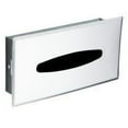 thumbnail image 1 of Galvanized Steel Recessed Tissue Box Holder in Stainless Steel, 1 of 2