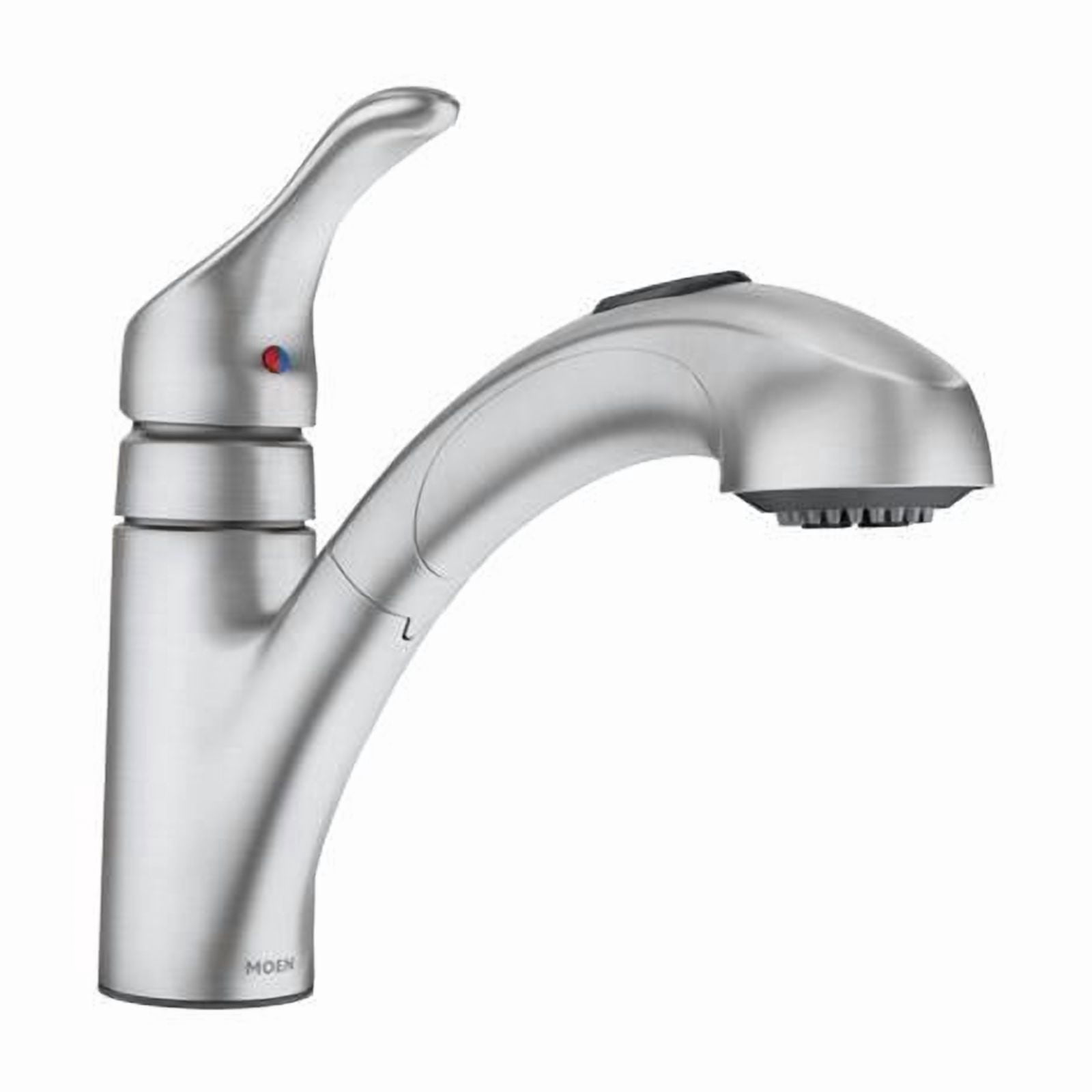 Moen Renzo One Handle Stainless Steel Pull-Out Kitchen Faucet