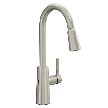 Moen Riley Touchless Single-Handle Pull-Down Sprayer Kitchen Faucet in Spot Resist Stainless