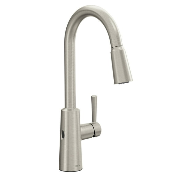 Moen Riley Touchless Single-Handle Pull-Down Sprayer Kitchen Faucet in Spot Resist Stainless